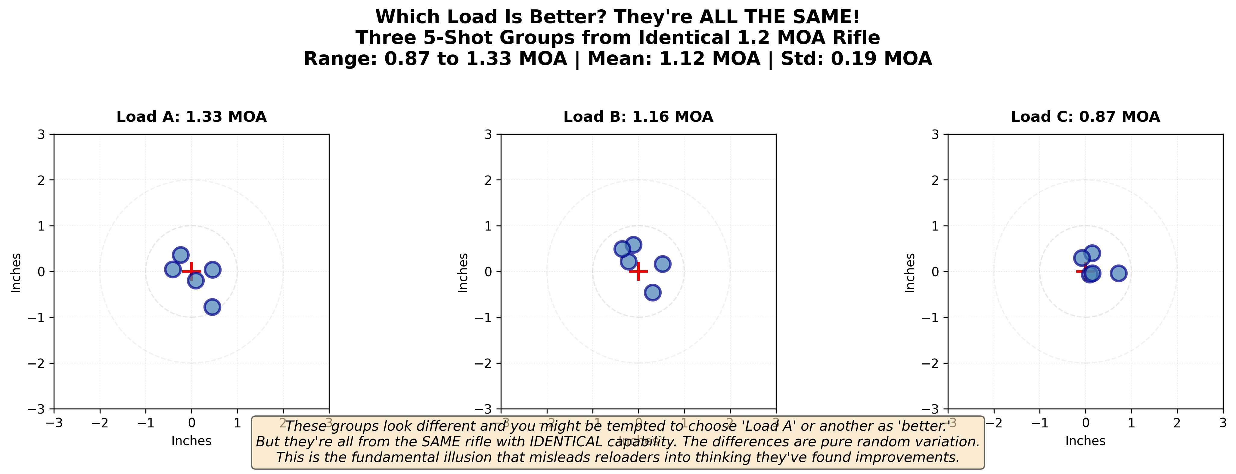 Three Targets from the Same Rifle