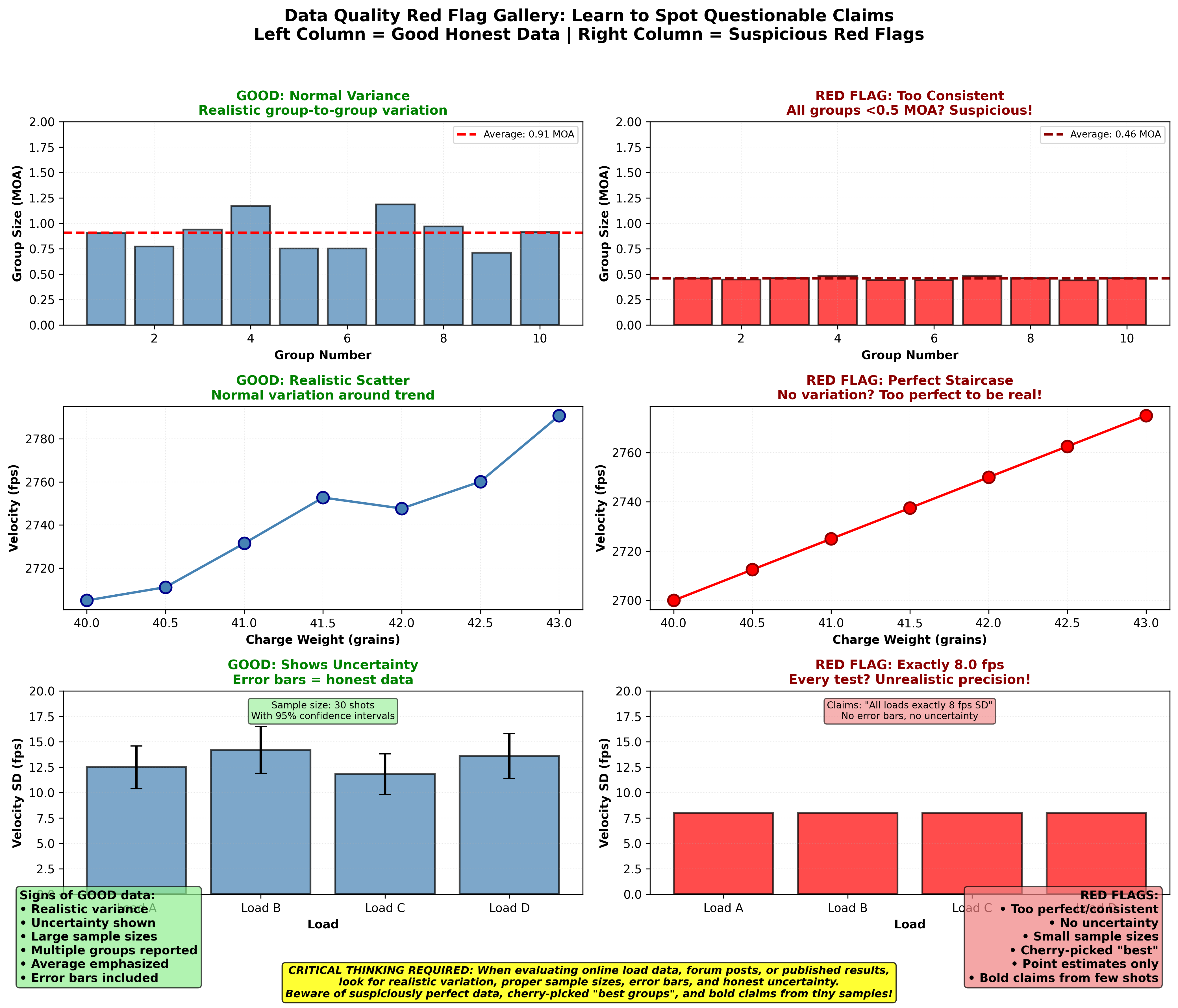 Red Flag Gallery - Good Data vs Questionable Claims